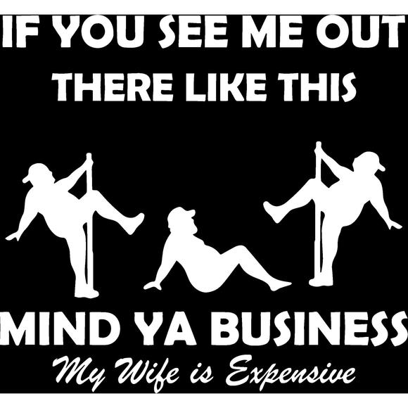 Man Stripper Funny Mens Sweatshirt Hoodie My Wifes Expensive - Picture 3 of 3